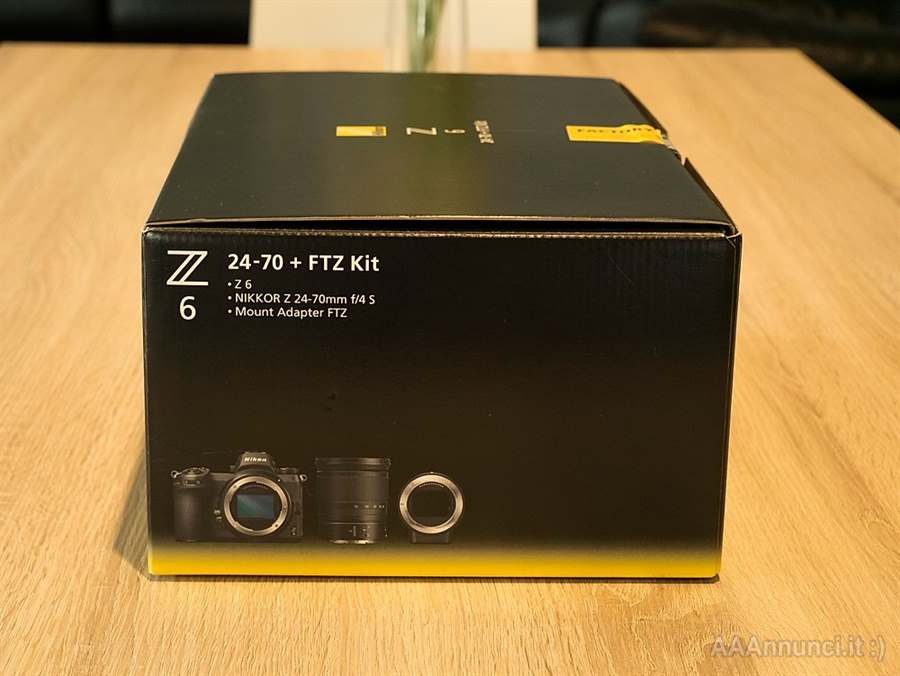 Nikon Z6 con adattatore FTZ e obiettivo 24-70mm
