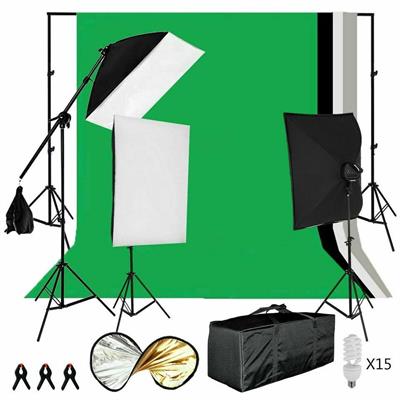 Foto Studio Kit Sfondo Fotografia Set Illuminazione