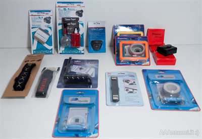 Assortimento di articoli per fotografia