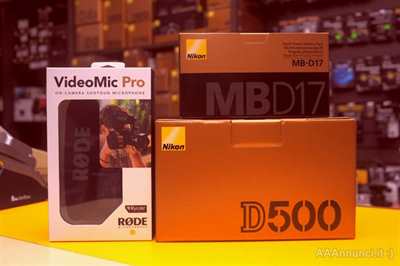 Nikon D500 + MB-D17 Grip + Rode VMPR